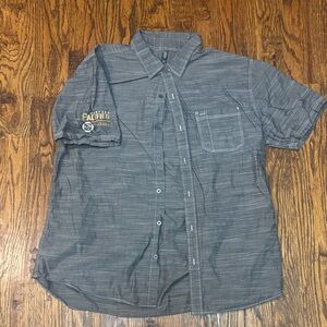 Gray Short Sleeve Pacifico Cervesa Men's Shirt.  XL